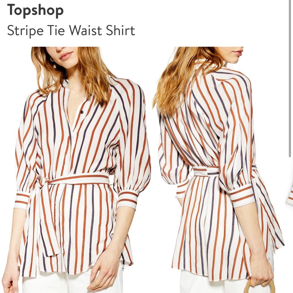 TopShop Sz 14 Fall Blouse Large